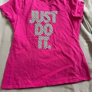 Nike Pink Short Sleeve Tee Just Do It